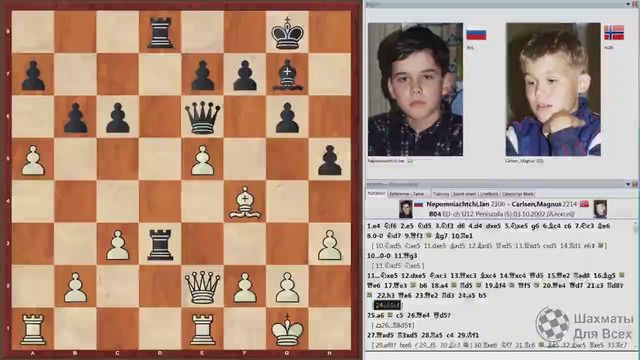 Непомнящий-Карлсен – первая партия шахматных вундеркиндов