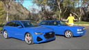 Doug DeMuro. 2021 Audi RS6 Avant против 1994 Audi RS2 Avant: 25 лет быстрых универсалов