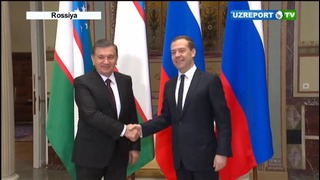 Prezident Shavkat Mirziyoyev Dmitriy Medvedev bilan uchrashdi
