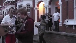 Ed Sheeran playing ‘You need me I don’t need you’ at our street party