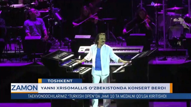 XXI asr Motsarti – Yanni Xrisomallis O’zbekistonda konsert berdi