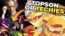 Topson breaking the meta with mid techies: wtf new meta build?! dota 2