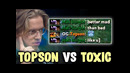 Topson met TOXIC on EU server — like on SEA