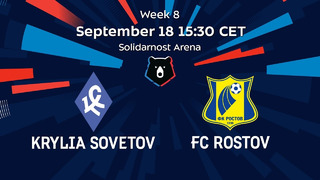 Krylia Sovetov vs FC Rostov, Week 8 | RPL 2021/22