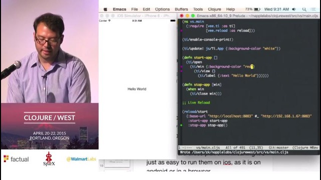 Clojure West 2015 – Zachary Kim – No Strings Mobile App Dev for Clojure