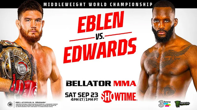 Bellator 299: Eblen vs Edwards (Основной кард) 24.09.2023 | Джонни Эблен – Фабиан Эдвардс