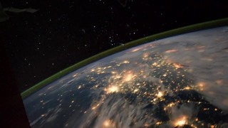 Вид из космоса планета Земля (Ночь) NASA 2019 Year