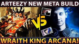 NEW Wraith King Arcana vs Arteezy Luna NEW Meta Build Dota 2