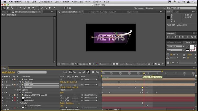 Видеоурок по After Effects/ создание логотипа 2 часть