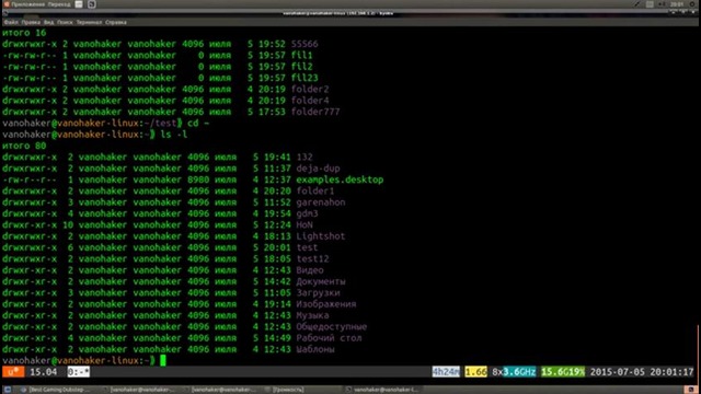 Linux – Терминал в Ubuntu shell bash базовые команды права доступа к файлам