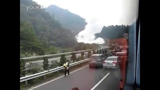 Взрыв газа в Японии