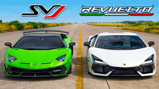 Кто победит в заезде: Lambo Revuelto или же Aventador SVJ