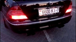 Mercedes v12 biturbo M275 sound exhaust (straight pipes)