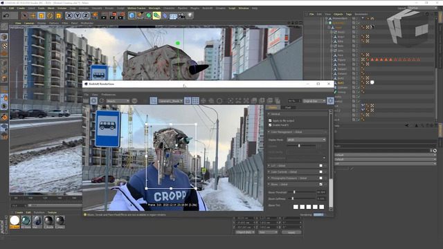 Анимация робота из russian cyberfarm after effects cinema 4d redshift pf