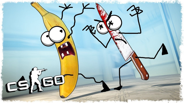 Quantum Games ► CSGO! Банан vs нож маньяк