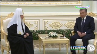 Shavkat Mirziyoyev Patriarx Kirillni qabul qildi