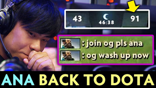 ANA BACK to Dota vs his FANS — so much focus IDOL