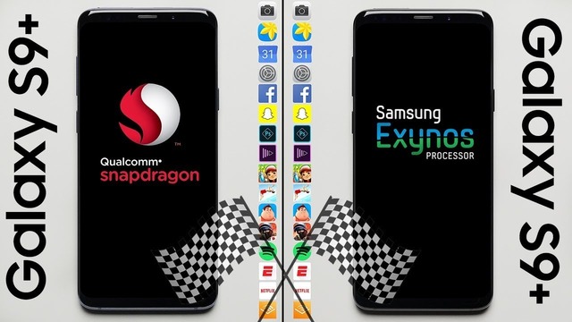 Galaxy S9 (Snapdragon) vs. Galaxy S9 (Exynos) Speed Test