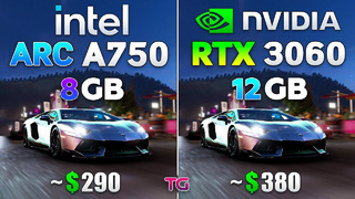 ARC A750 vs RTX 3060 – Test in 10 Games