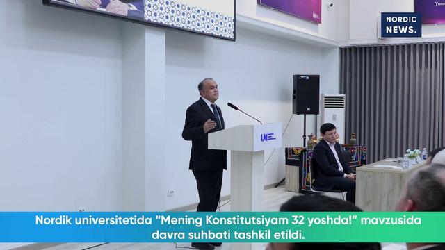 Nordik universitetida “Mening Konstitutsiyam 32 yoshda!” mavzusida davra suhbati tashkil etildi