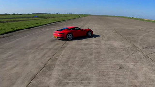 Audi R8 против Chevy Corvette против Porsche 911: ГОНКА