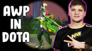 S1mple trying AWP in Dota — SNIPER MID