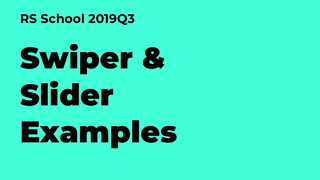 Webinar 17.10.2019 Swiper & Slider Examples (carousel live coding)