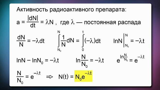 Радиоактивный распад 9 класс