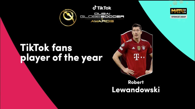Роберт Левандовский – Лучший игрок года по мнению Tik Tok болельщиков | Globe Soccer 2021