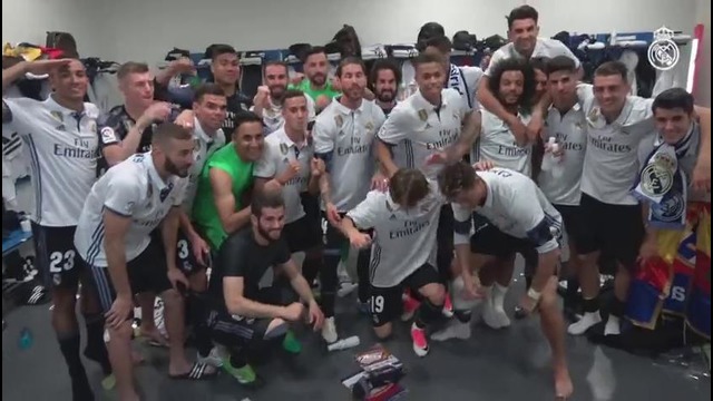 Реал Мадрид празднует Чемпионство