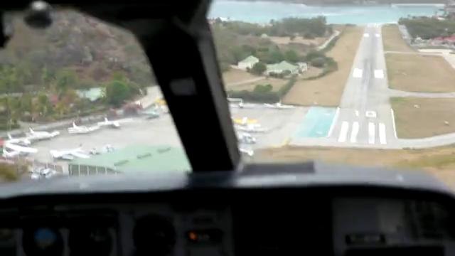 Посадка на остров Сент Барс (St. Barth)