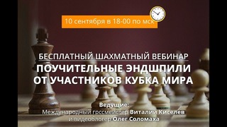 Шахматы. Вебинар поучительные эндшпили от участников Кубка Мира 2017
