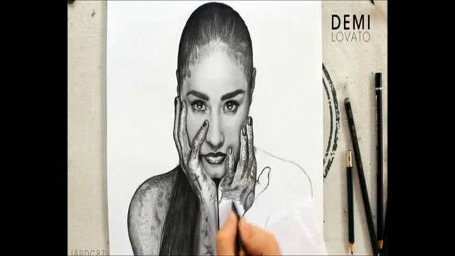Drawing Demi Lovato By Juan Andres