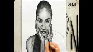 Drawing Demi Lovato By Juan Andres