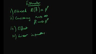 11. Good estimator properties summary