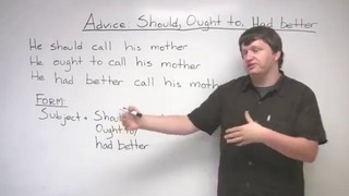 Grammar – giving advice – should, ought to, had better
