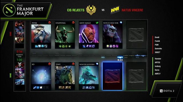 Frankfurt Major: Na`VI vs CIS Rejects (Game 1) Quali, EU Round 3, DOTA2