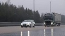 Экстренное торможение Volvo