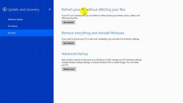 How to Reset your PC to Factory Settings