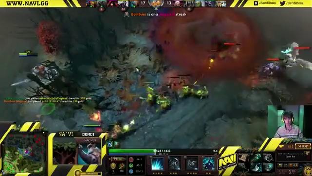 NaVi.Dendi plays Magnus 2 + Commentary