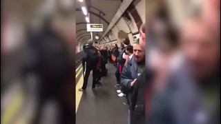 A Little Respect Christmas Subway Impromptu Sing-A-Long