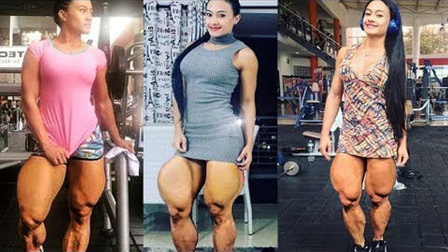 Girl with LEGS LIKE the Hulk Jessica Olaya Betancourt bodybuilding motivation