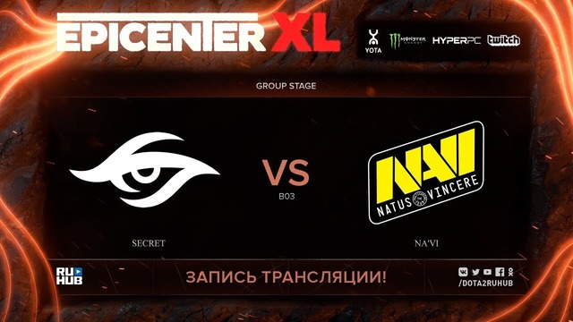 EPICENTER XL – Team Secret vs Natus Vincere (Game 2, Groupstage)