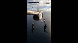 Skydiver Performs Flips After Jumping From Helicopter | People Are Awesome #shorts