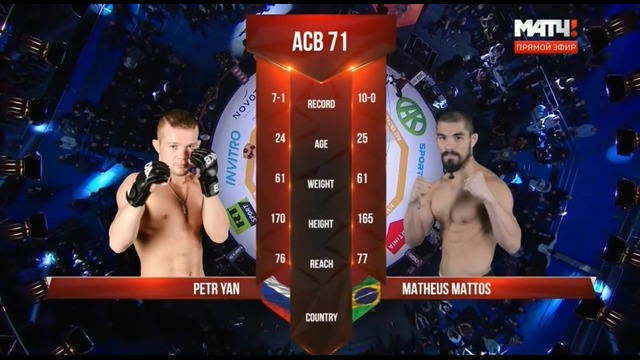ACB 71: Петр Ян vs Матеус Маттос