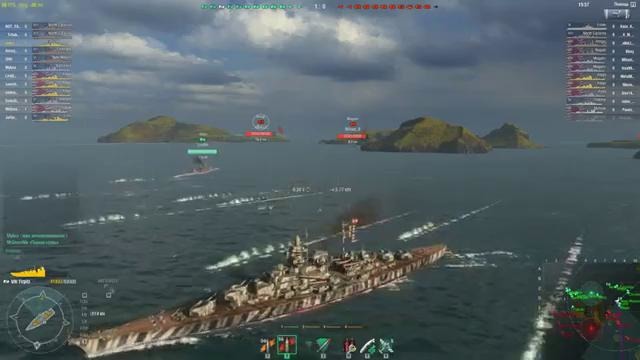 WOWS Мерная миля #23 «Tirpitz» соло рандом – тестируем будущий прем