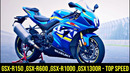 Suzuki GSX-R150, R600, R750, R1000,1300R Hayabusa – Максимальная Скорость 2021
