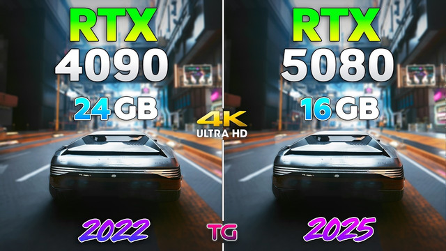 RTX 4090 vs RTX 5080 – Comparison with New Drivers | 4K