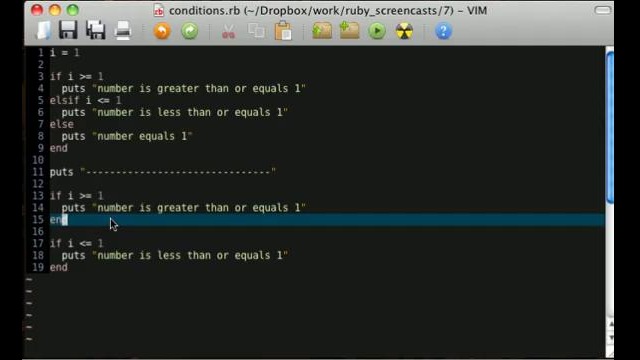 Научись программировать на Ruby – условные выражения, часть 2 (эпизод 7)