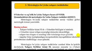 Metrologiya va Standartlashtirish 6-ma’ruza